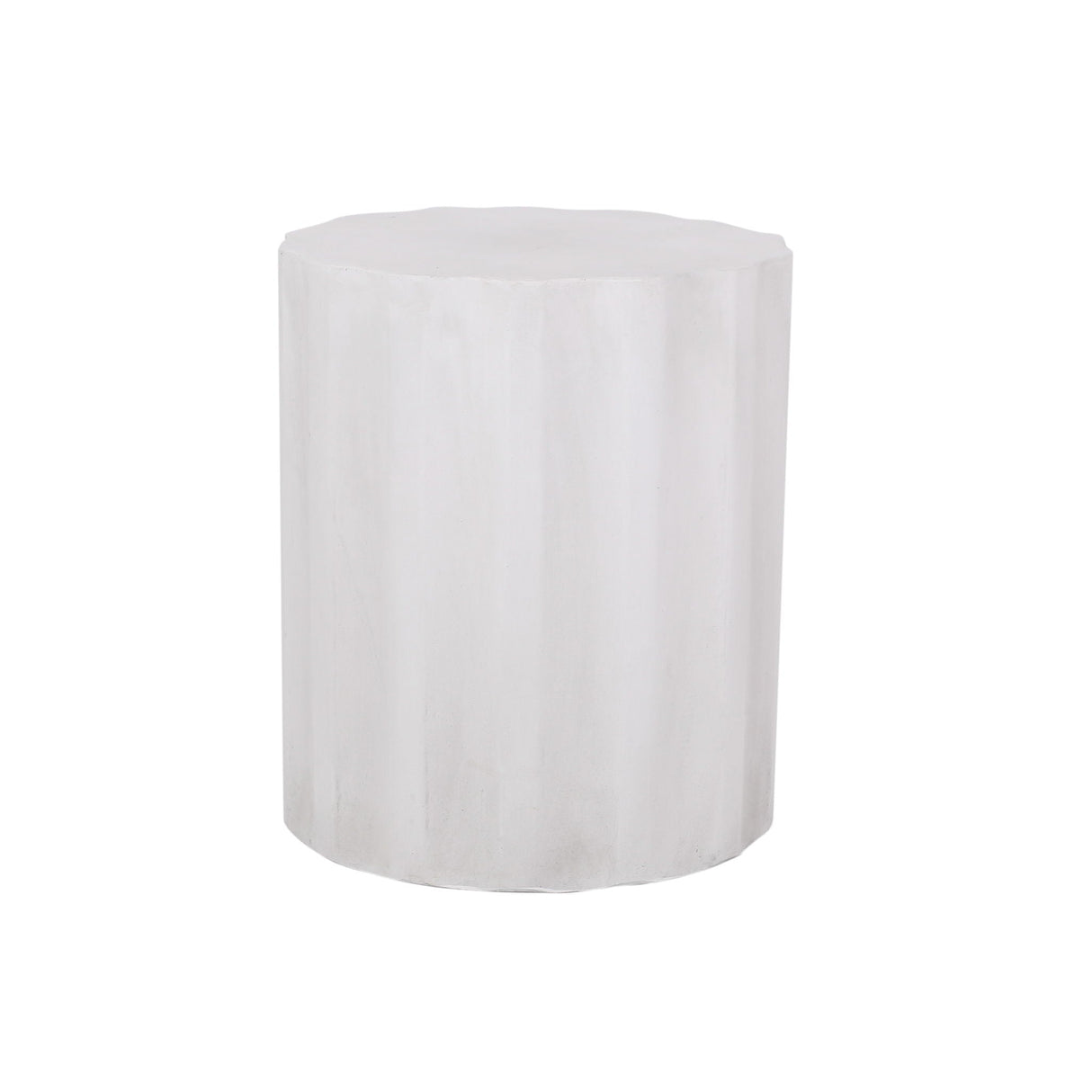 Outdoor End Table With Soft Wave Edge - Antique White - Best Buy Furniture