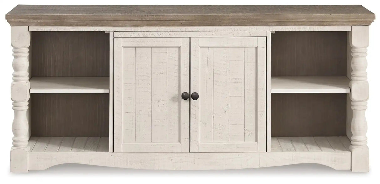 Havalance - Extra Large TV Stand - 2 Doors - Brown / Beige