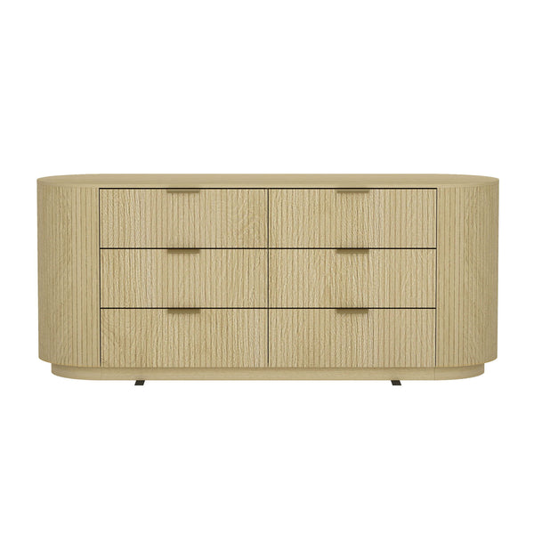 Olivia - Double Dresser With 6 Drawers - Oak