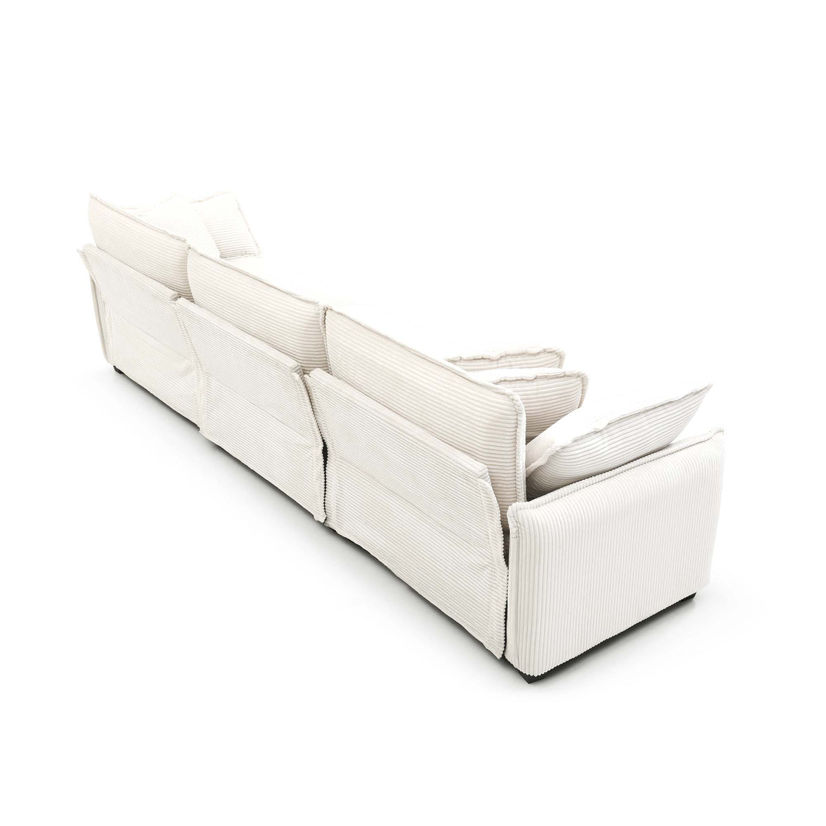 Family Sofa Set: Deep Seat Sofa in Elegant Beige