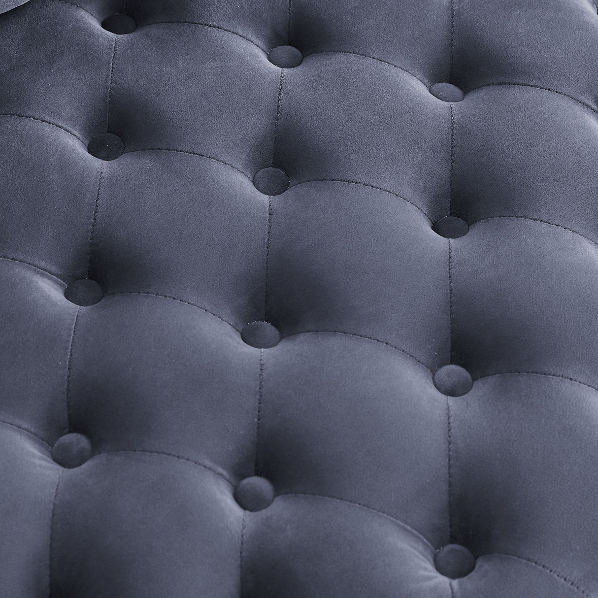 Modern Upholstered Swivel Chair With Button Tufted Design And Movable Wheels