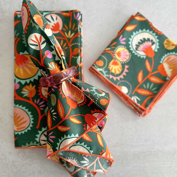 Desert Bloom Cloth Napkins, Set of Four