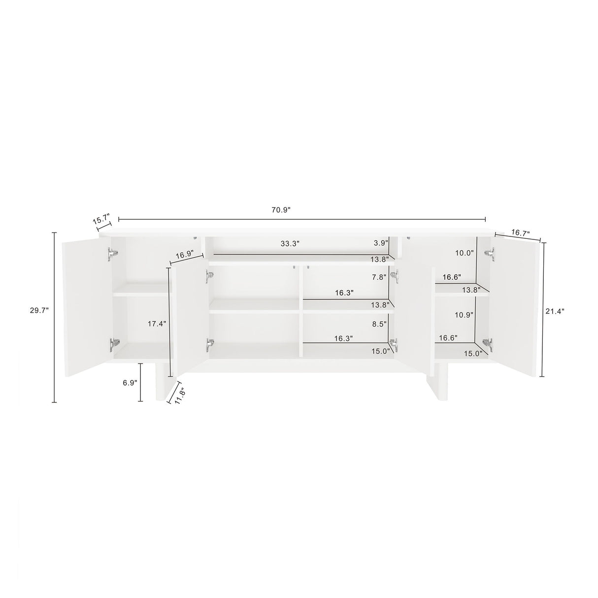 Ella - Sideboard With Adjustable Shelves