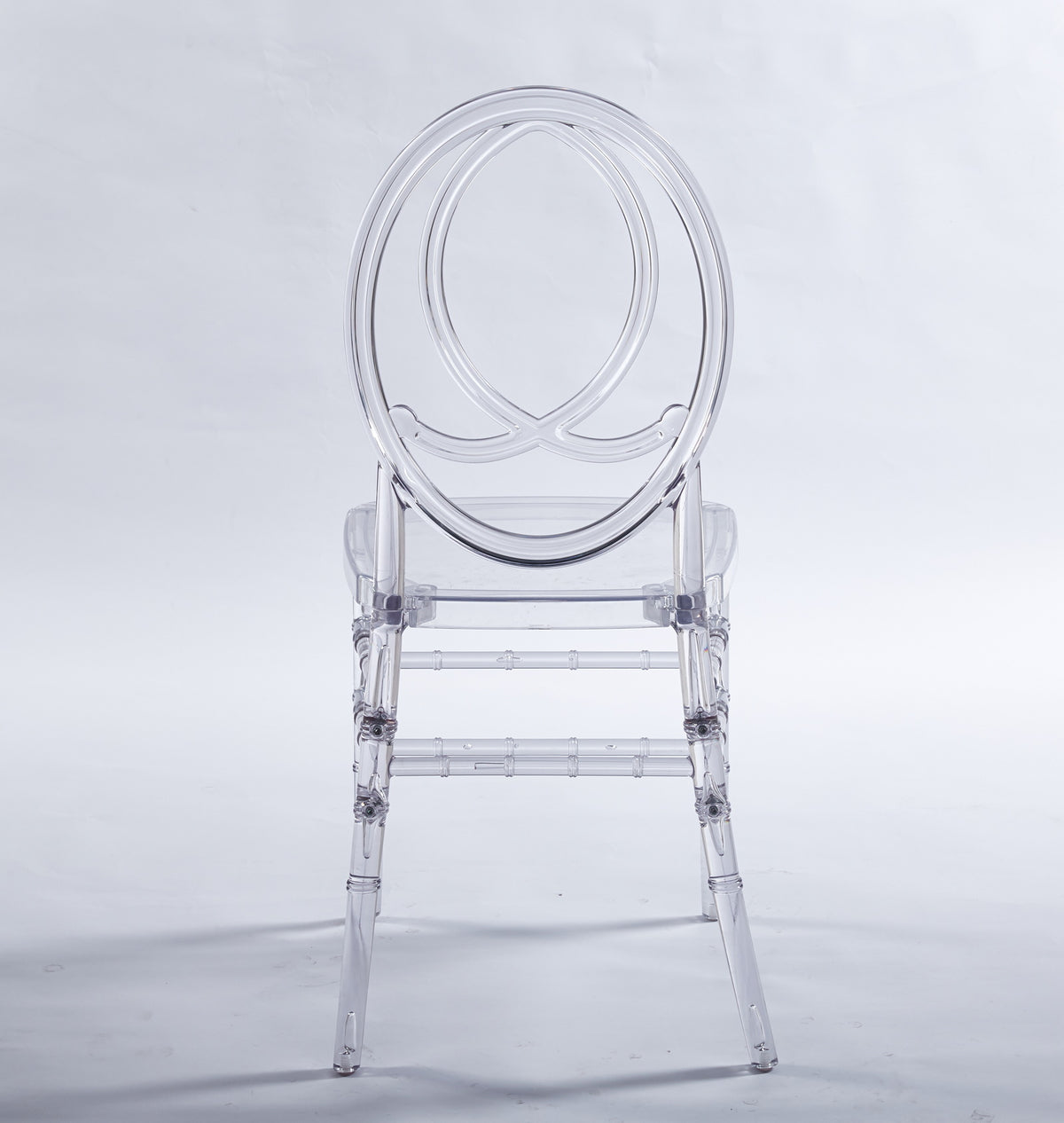 Wedding Chair Set of 4 with Plastic Seats - White