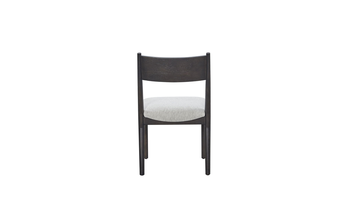 Comfortable Upholstery Cresent Chair (Set of 2) - Peppercorn
