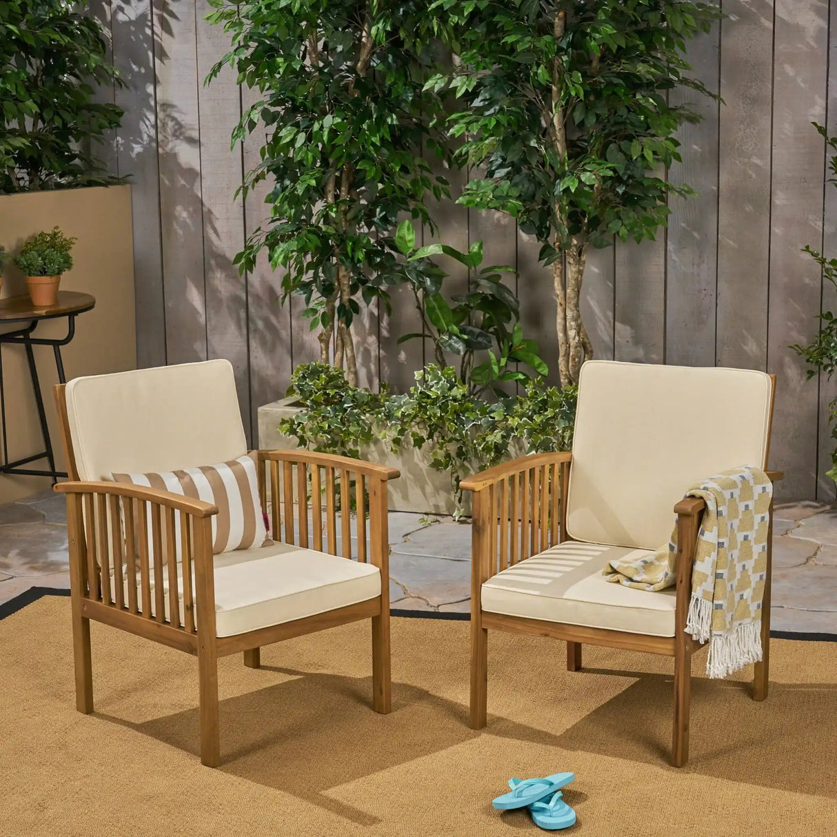 Casa - Acacia Club Chair Coastal Classic Outdoor Seating, Waterproof Fabric - Best Buy Furniture