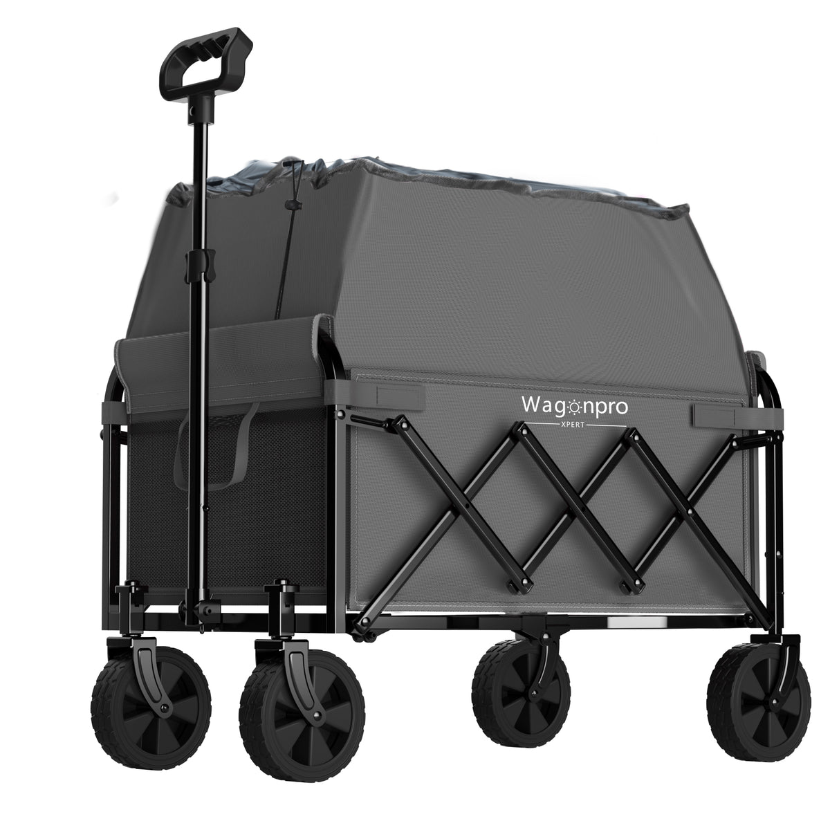 Expandable Dual-Layer Utility Wagon with Extra Space
