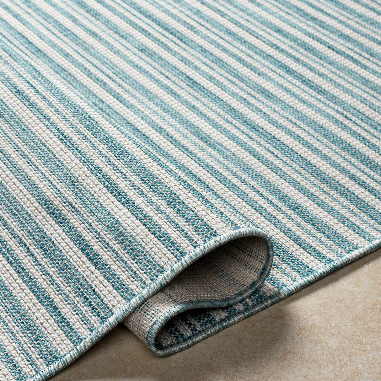 Greg Teal Area Rug - Clearance