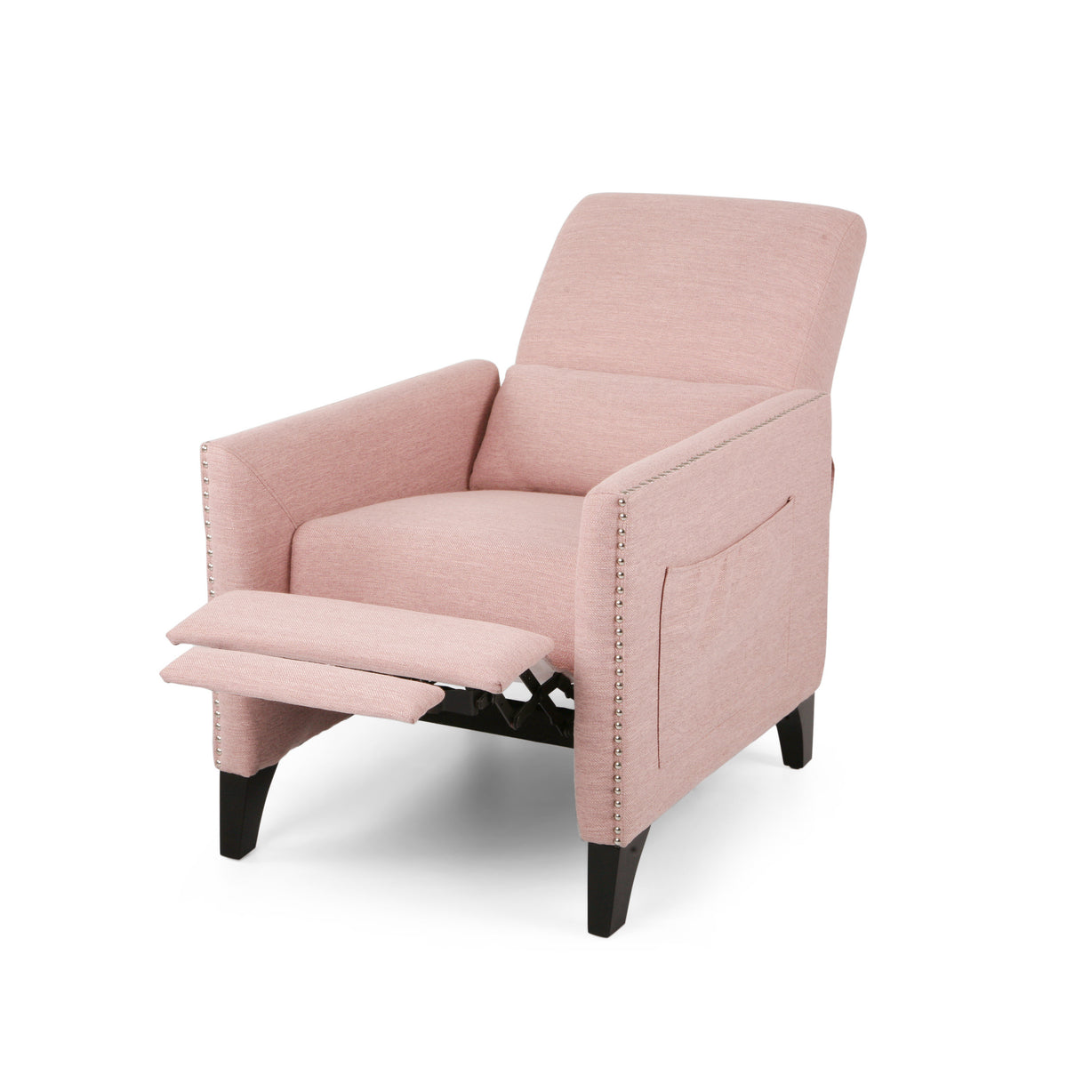 Pushback Recliner Chair with Side Pocket
