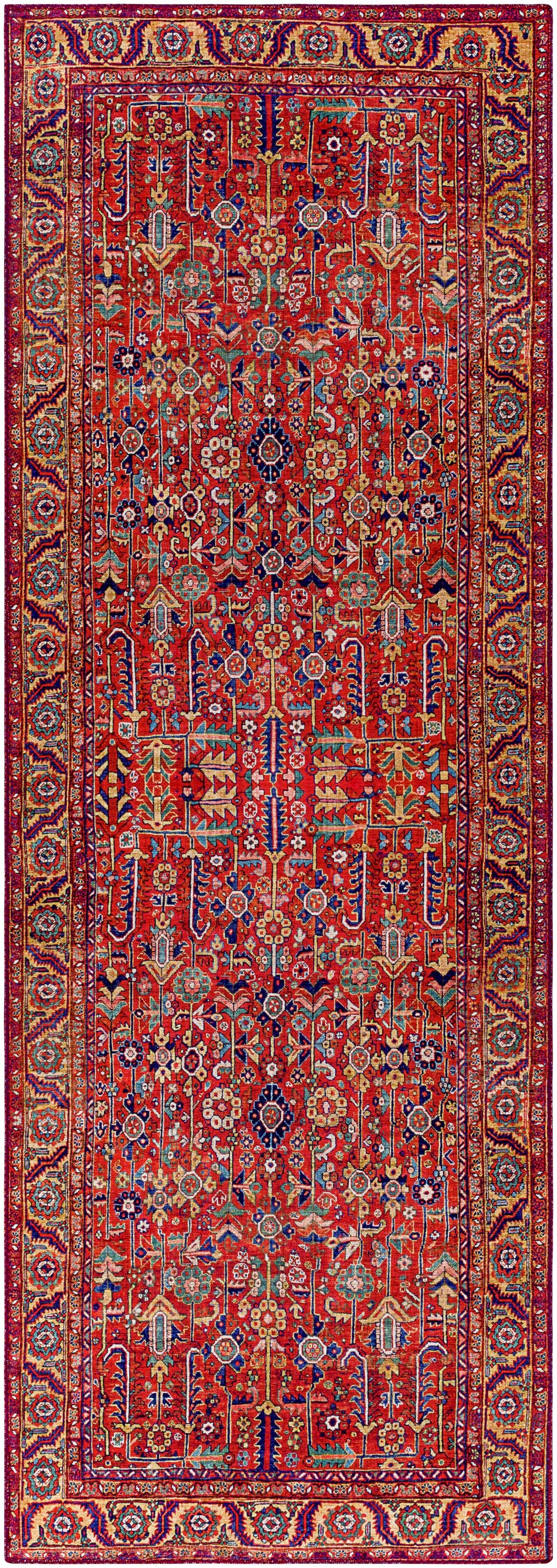 Edwardsburg Traditional Red Rug