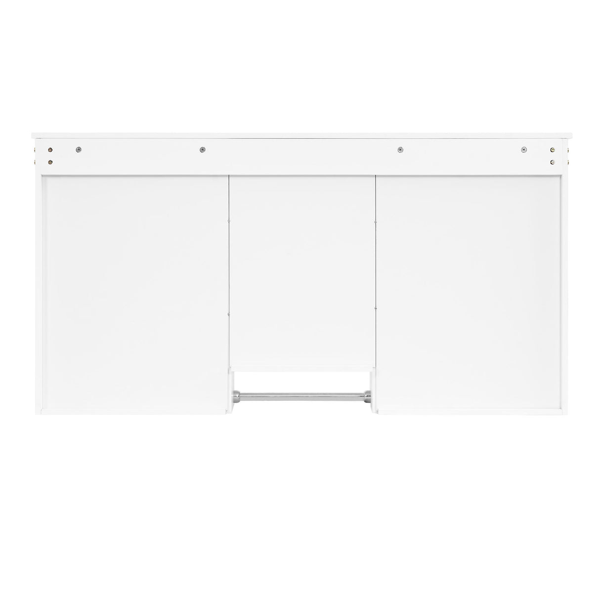 Wall-Mount 3-In-1 Mirror Cabinet With Adjustable Shelf, Soft-Closing Hinges, Rectangular Design - White