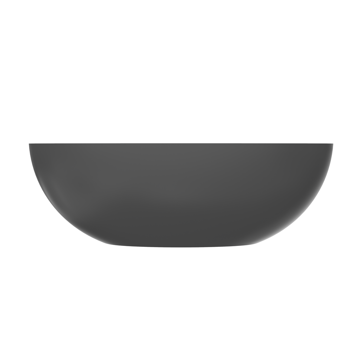 65.2 Inch Freestanding Solid Surface Soaking Bathtub