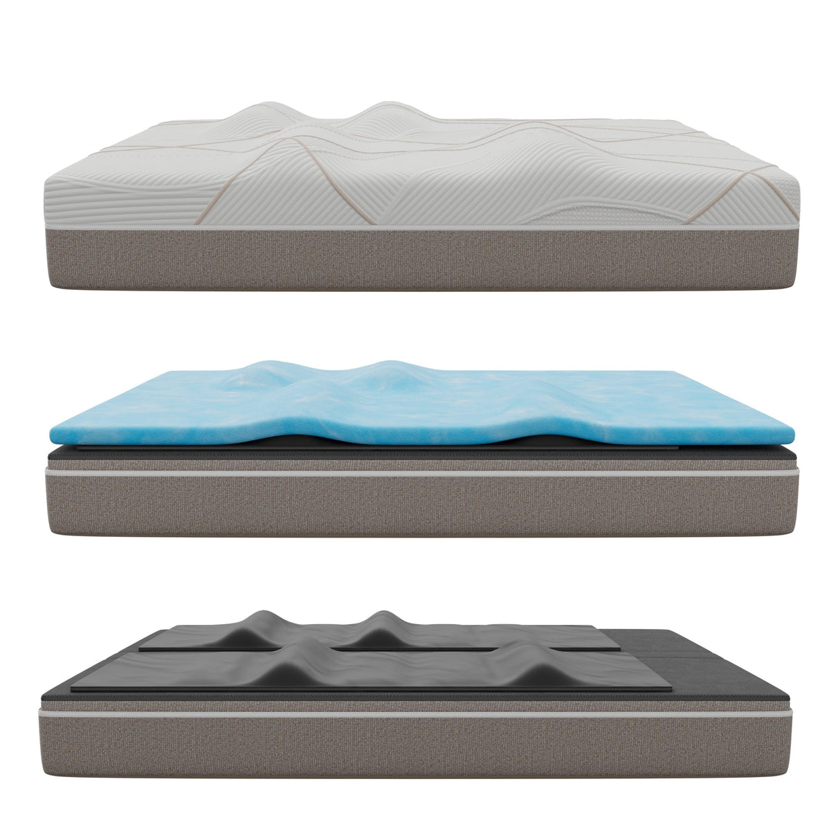 Ghostbed massage mattress profile