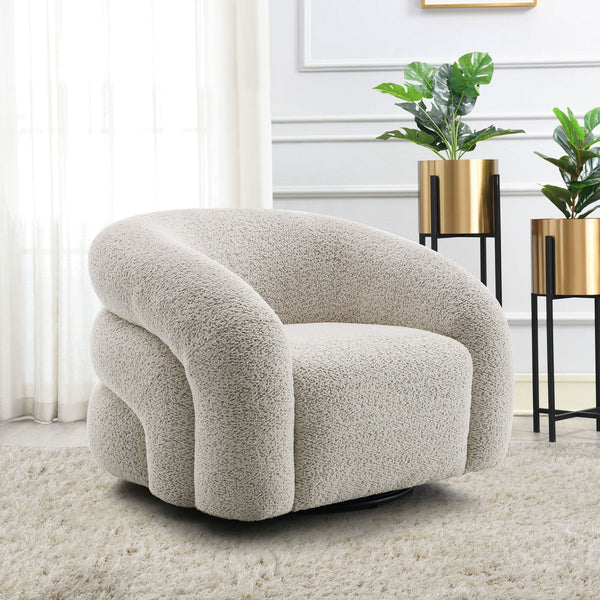 Irma - Chair With Swivel - Gray - Best Buy Furniture