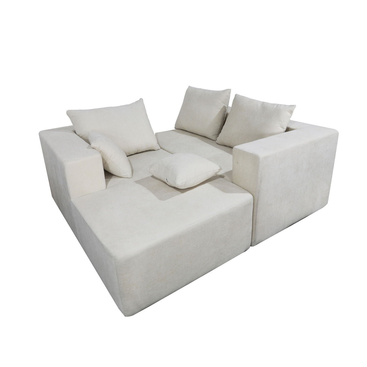 Modular Corner Sofa With Soft Fabric