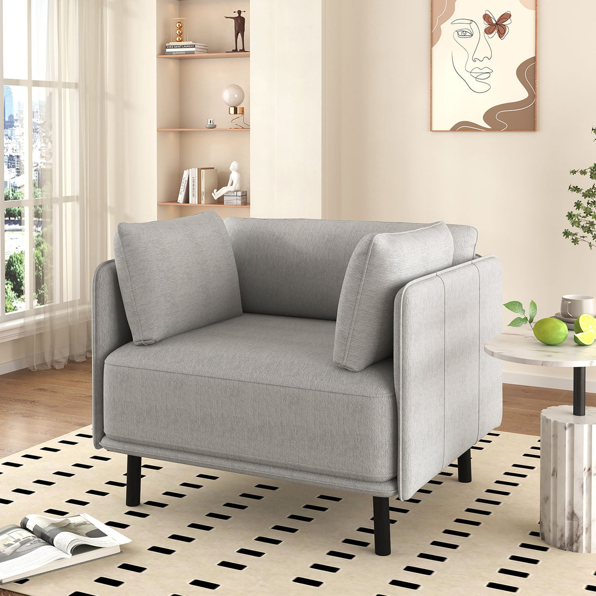 Vintage Modern Aesthetic Appeal Lounge Chair - Best Buy Furniture