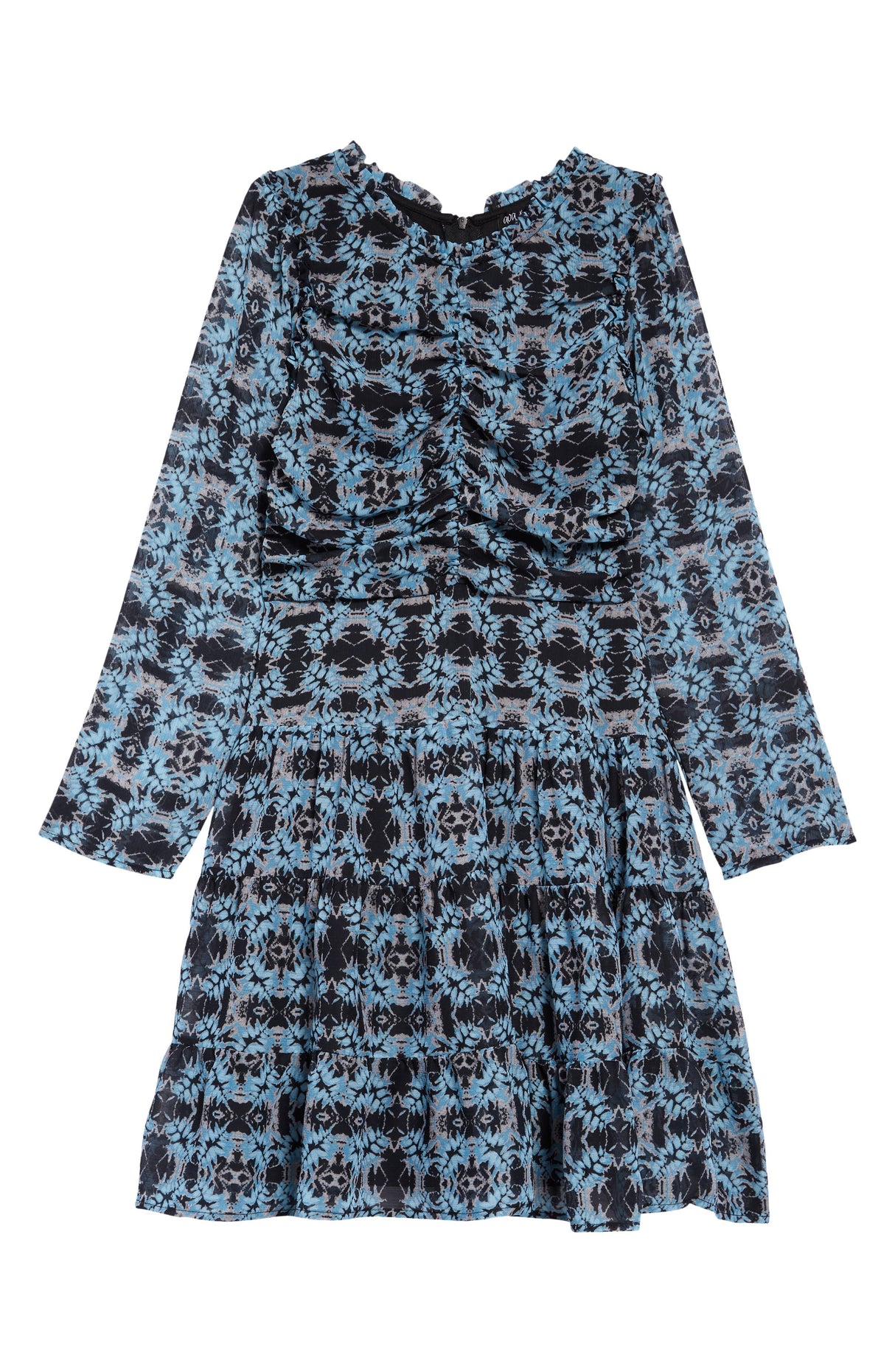 Ava & Yelly Kids Long Sleeve Tiered Dress