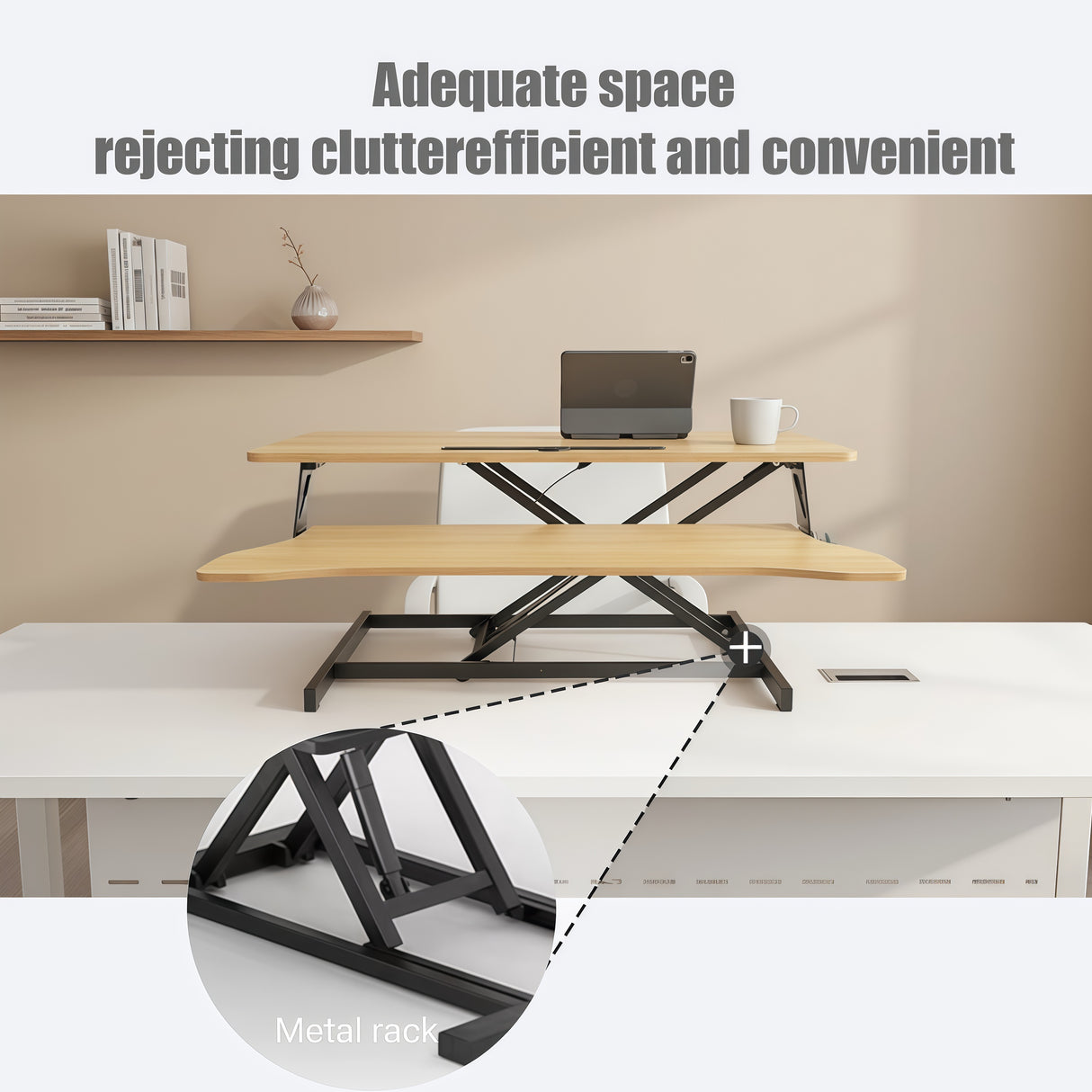 32 Inch Height Adjustable Desk Converter