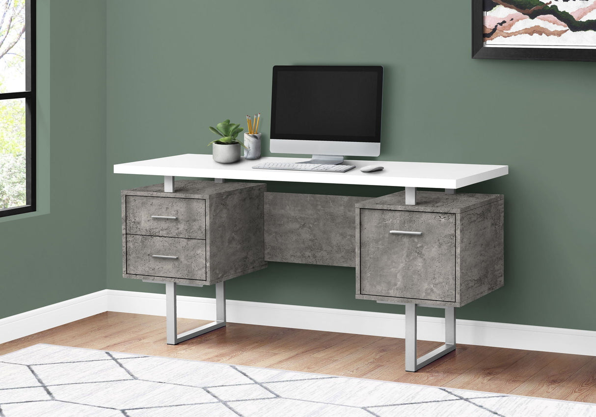 Computer Desk For Home Office, Laptop, Left, Right Set - Up, Storage Drawers, Contemporary & Modern - Best Buy Furniture