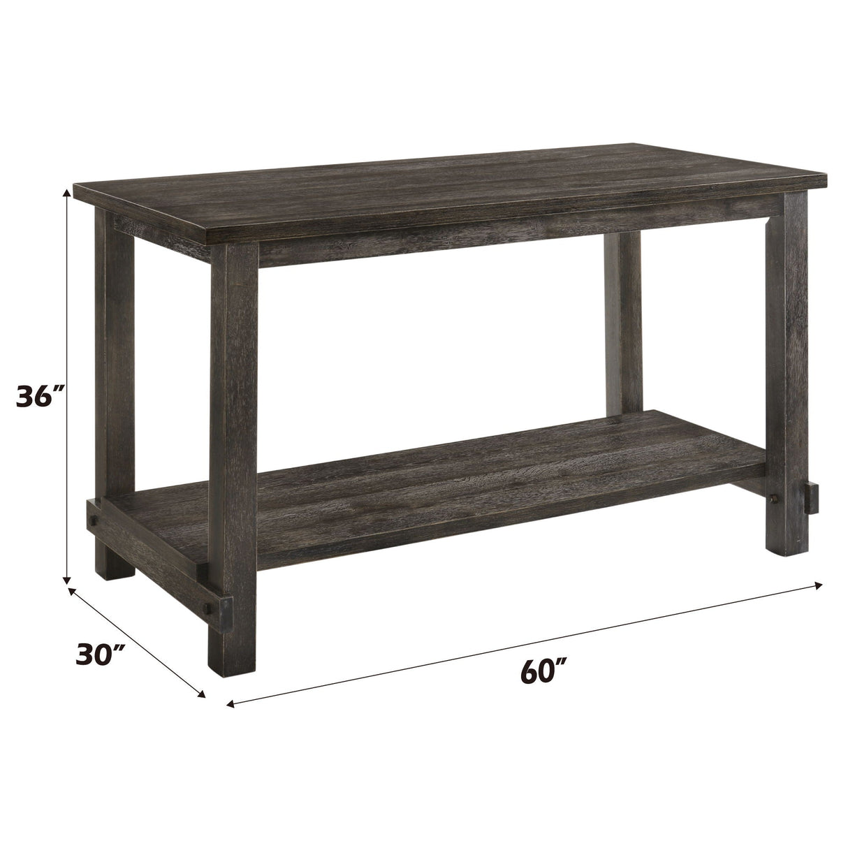 Martha II - 7 Pieces Counter Height Dining Room Set - Gray - Best Buy Furniture