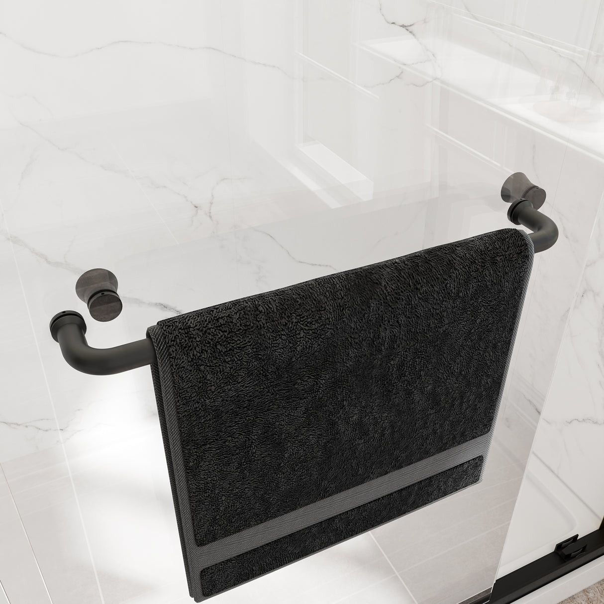 55"-60" W x 72" H Matte Shower Door