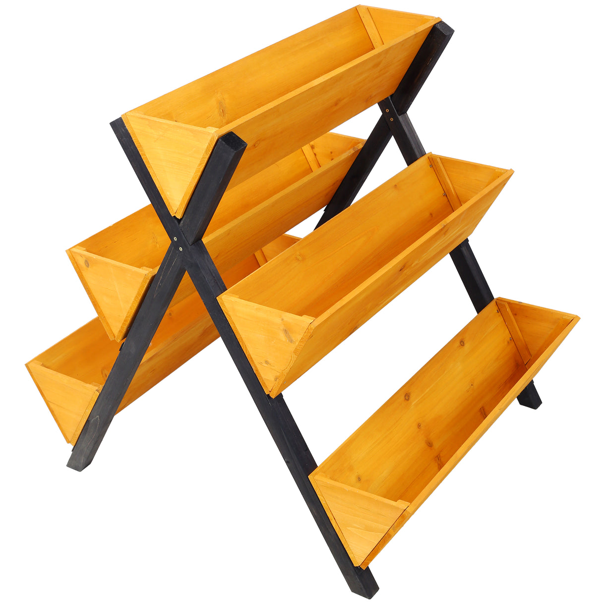 3 Tiers Wooden Vertical Raised Garden Bed with Legs