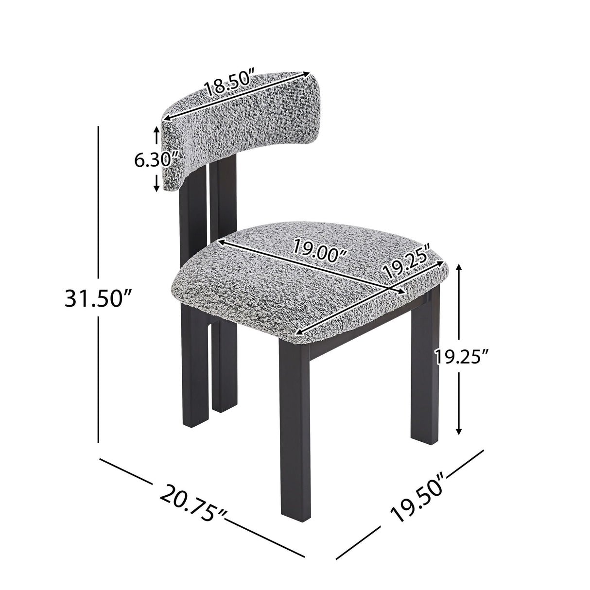 Modern Upholstered Armless Dining Chairs With Metal Legs - Best Buy Furniture