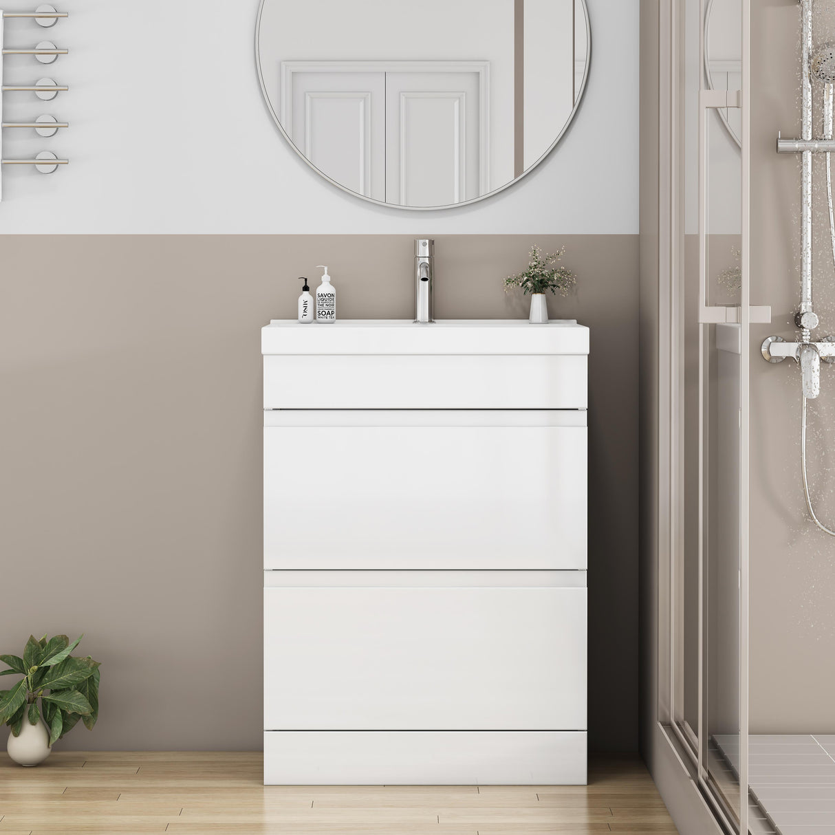 24-inch Bathroom Vanity With Sink Combo