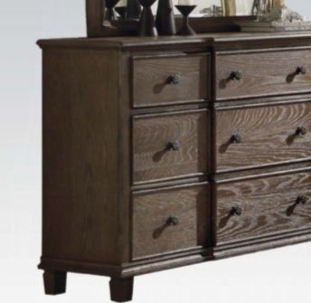 Baudouin - Weathered Dresser - Oak - Best Buy Furniture