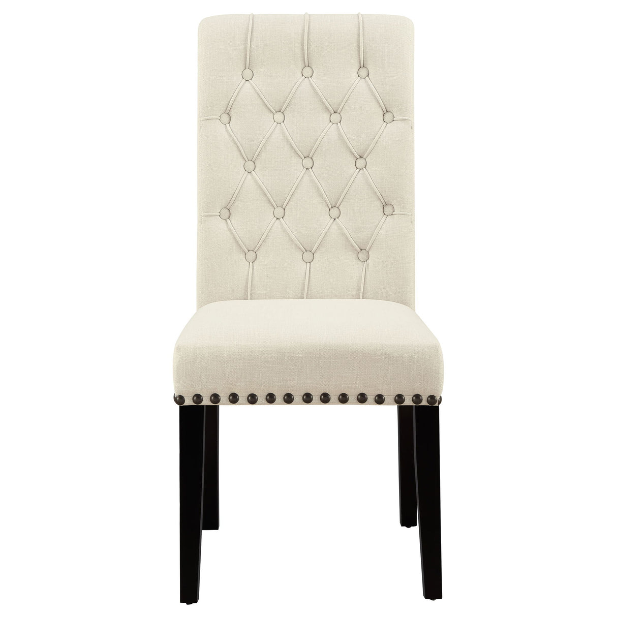 Button Tufted Side Chairs (Set of 2) - Beige