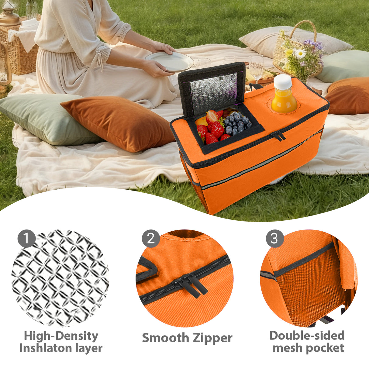 3-in-1 Folding Wagon with Bench Seat