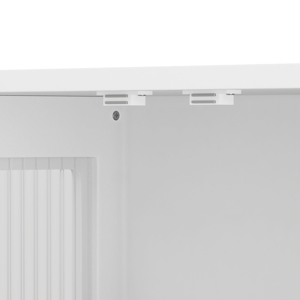 3 Door Wall Cabinet With Glass Door And Towel Bar