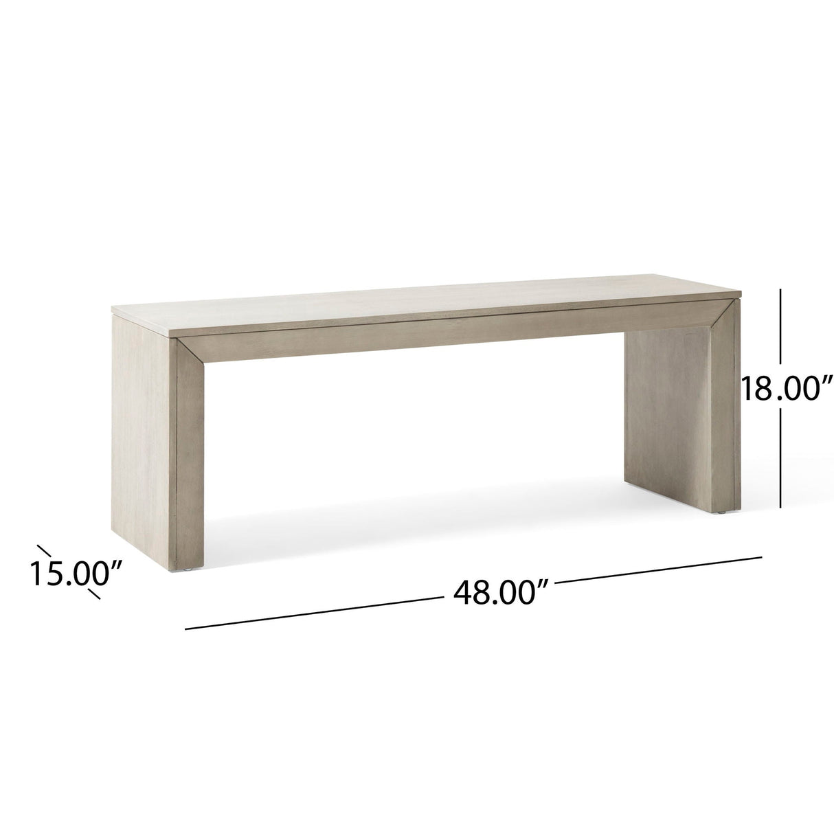 Acacia Wood Dining Bench, Farmhouse Style - Best Buy Furniture