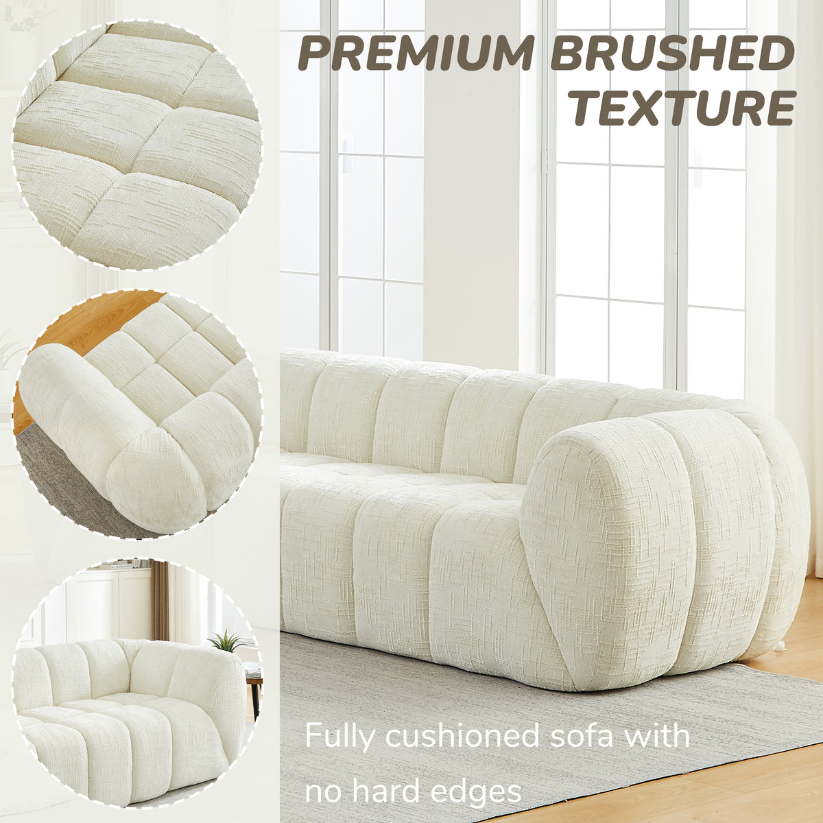 Chenille Pure Foam Sofa