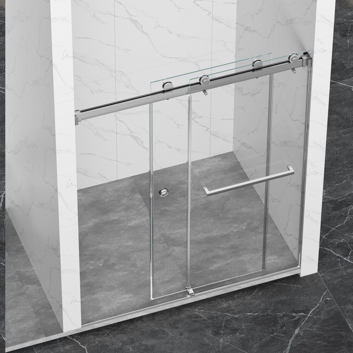 55-59" x 72" Frameless Shower Door