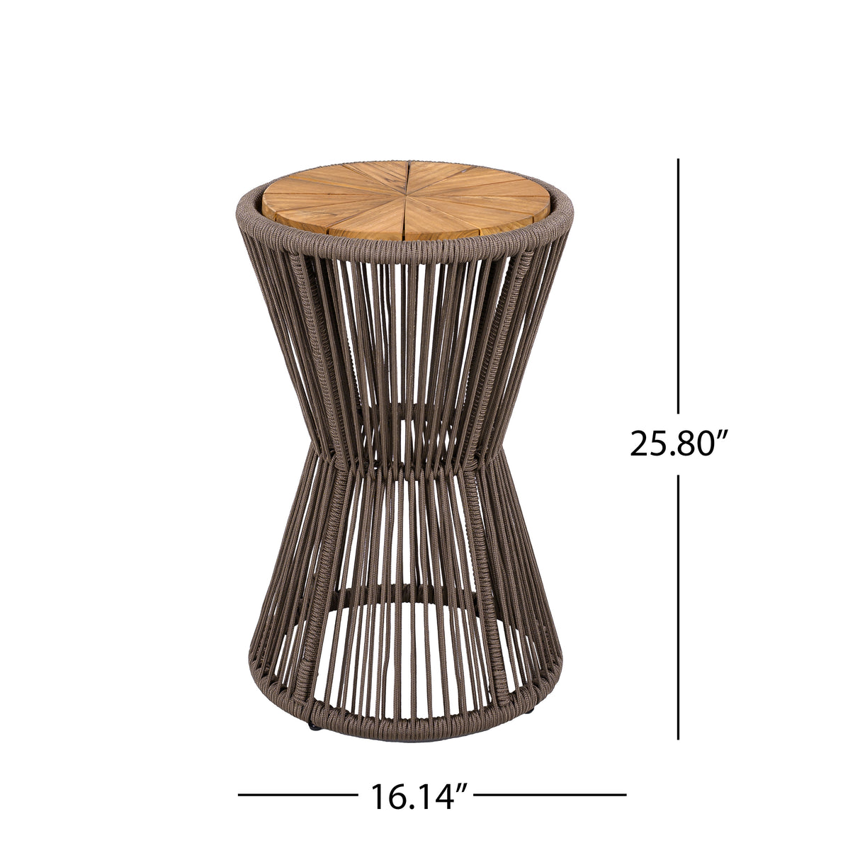 Outdoor Side Table, Dark