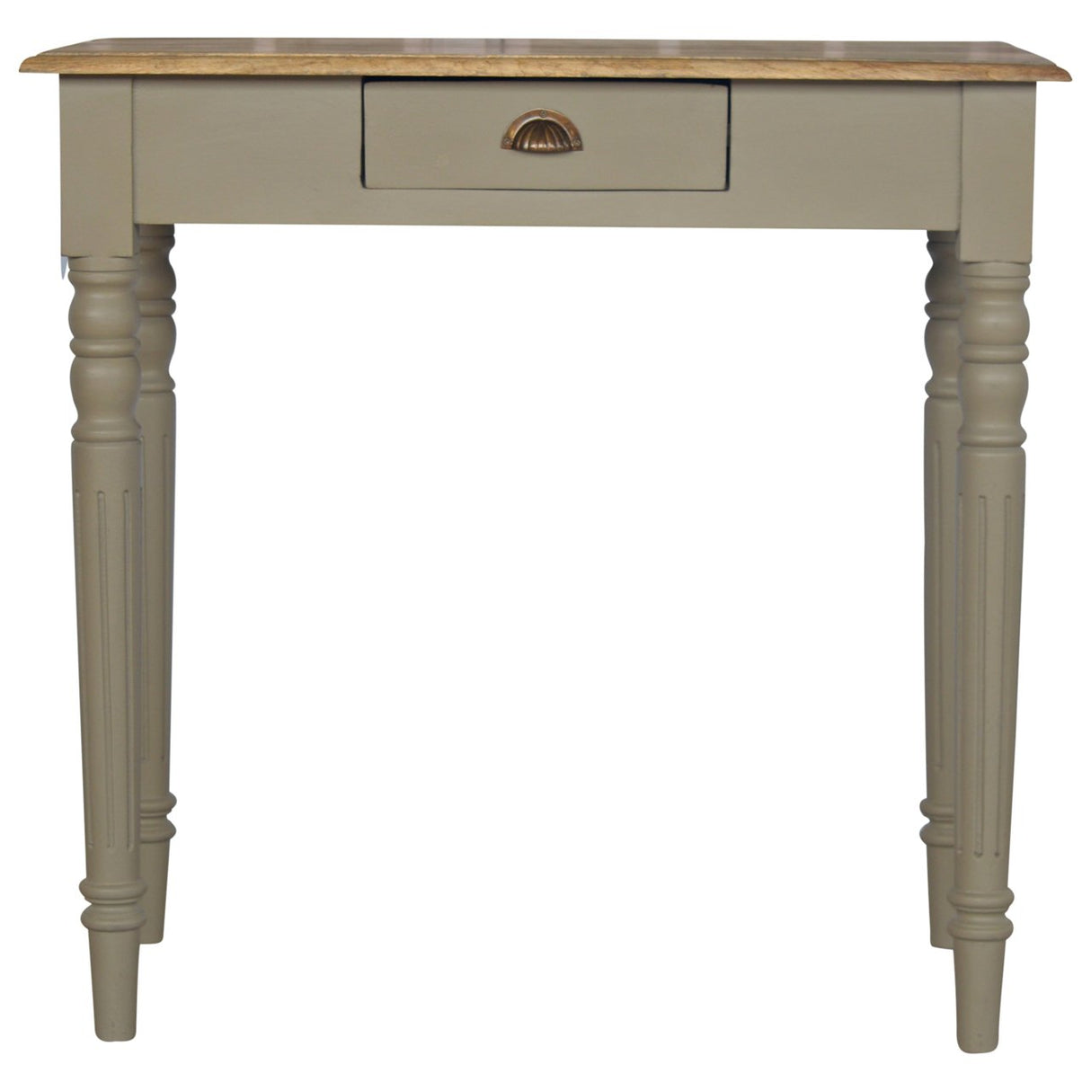 Solid Wood Hand Painted Writing Desk, 1-Drawer