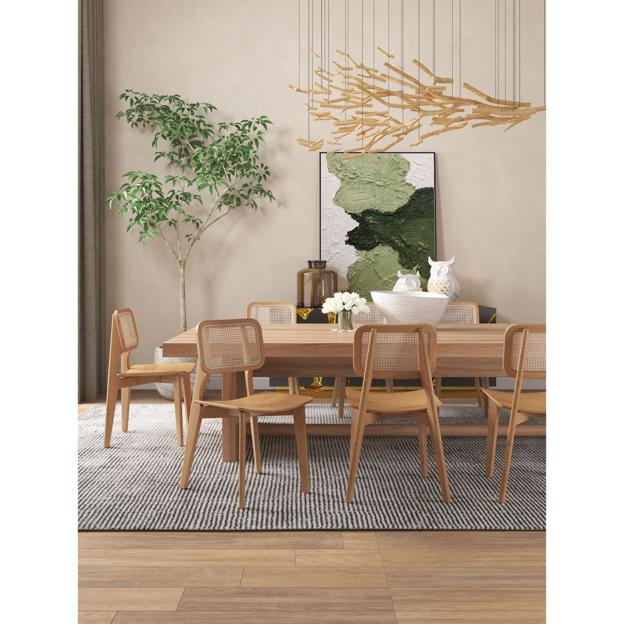 Versailles - Dining Chair With Cane Backrest (Set of 2)