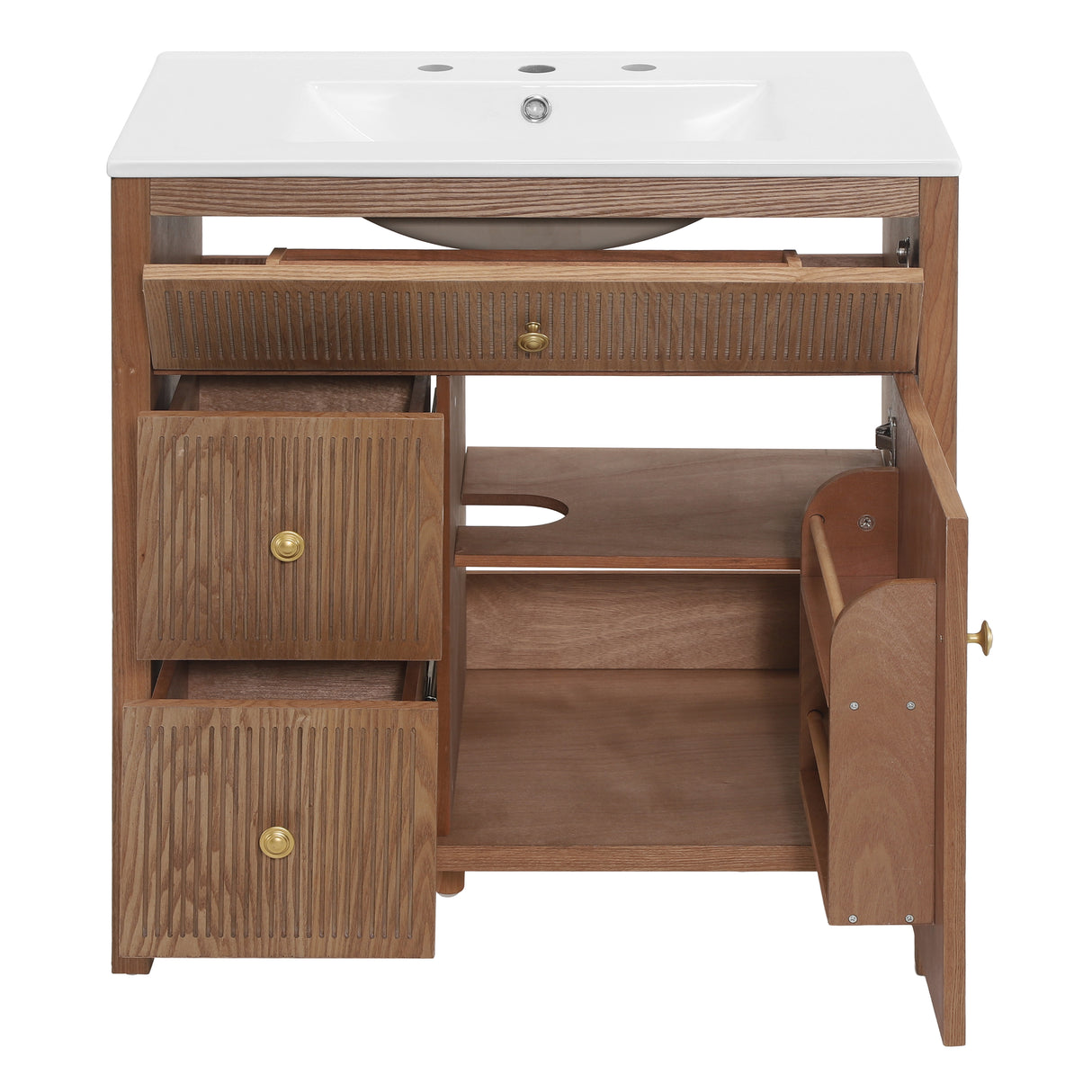 30 Inch Freestanding Farmhouse Bathroom Vanity