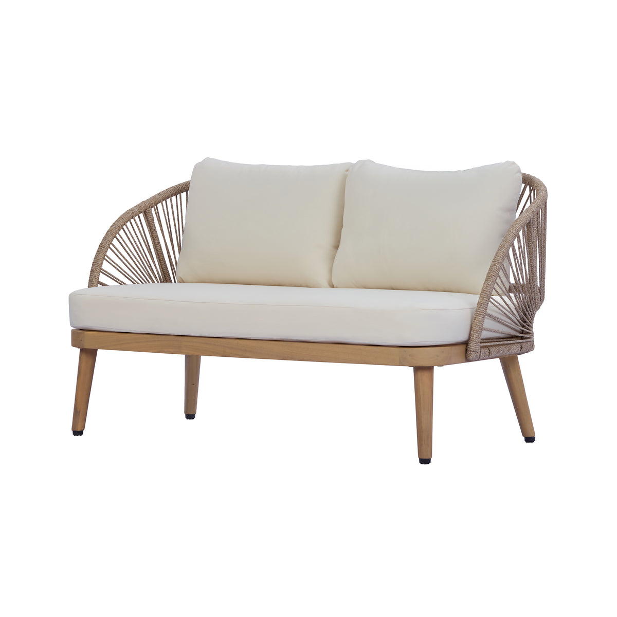 4-Piece Acacia Wood Patio Seating Set