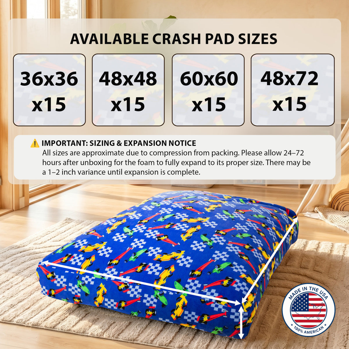 Sensory Crash Pad for Kids & Adults – Premium Landing Mat