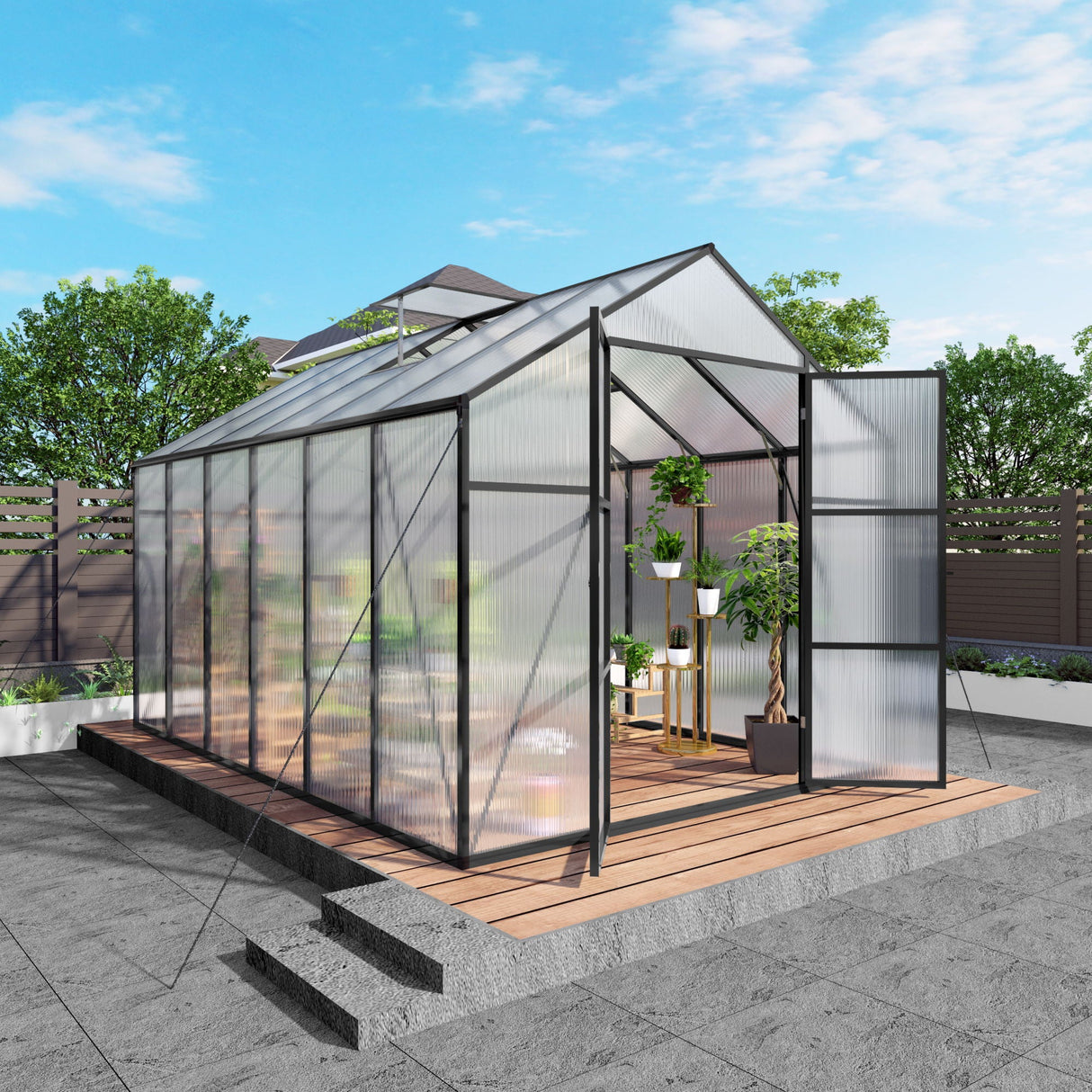 Gain Height Windproof All Season Outdoor Garden Shelter