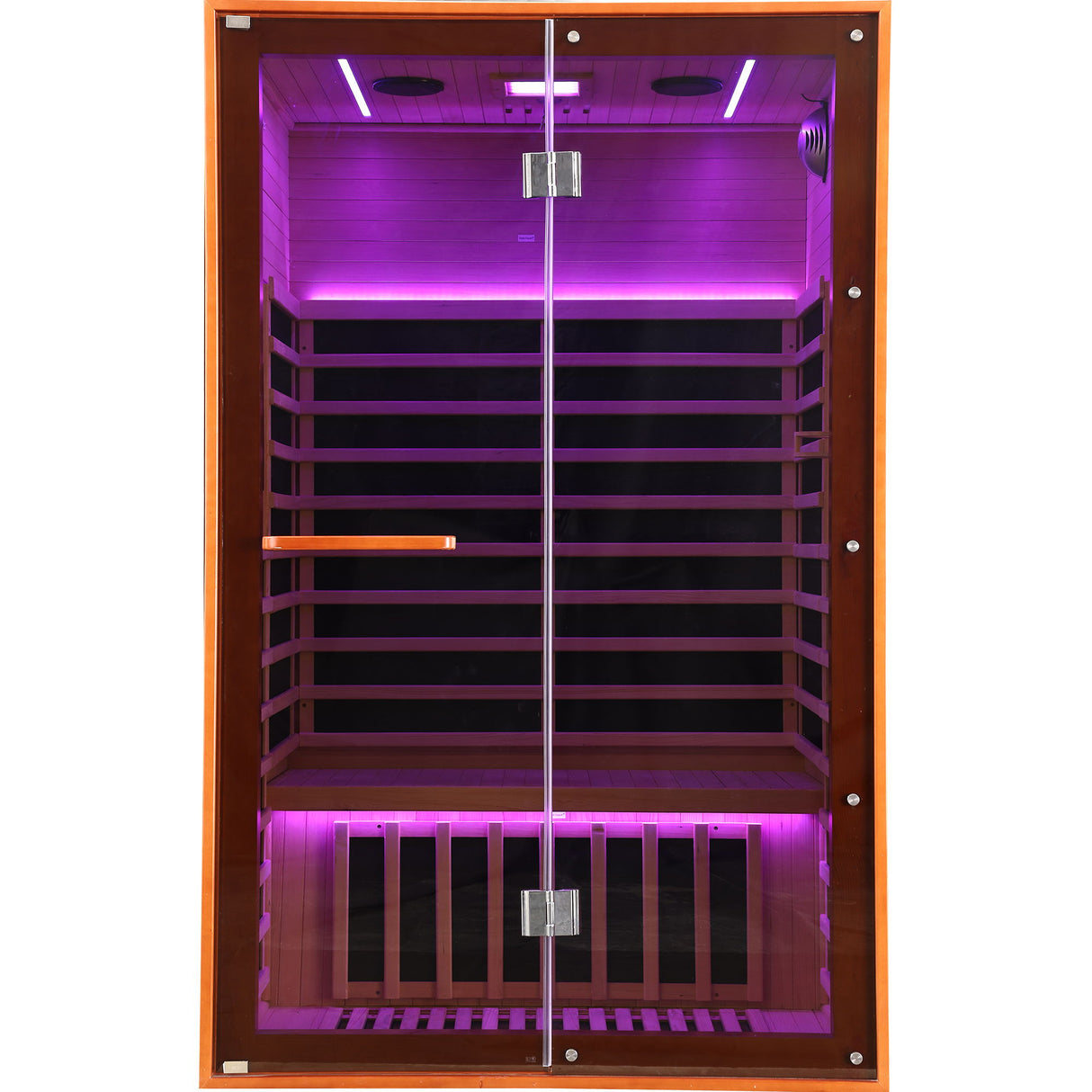 Double Sauna Room With Carbon Heating Plates - American White Oak