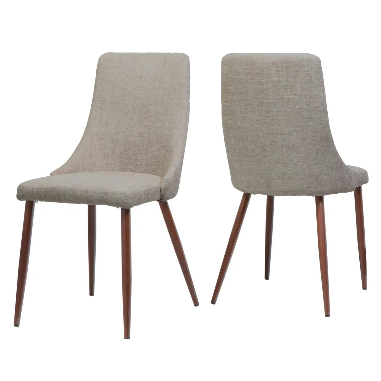 Mid Century Modern Fabric Armless Dining Chair - Best Buy Furniture