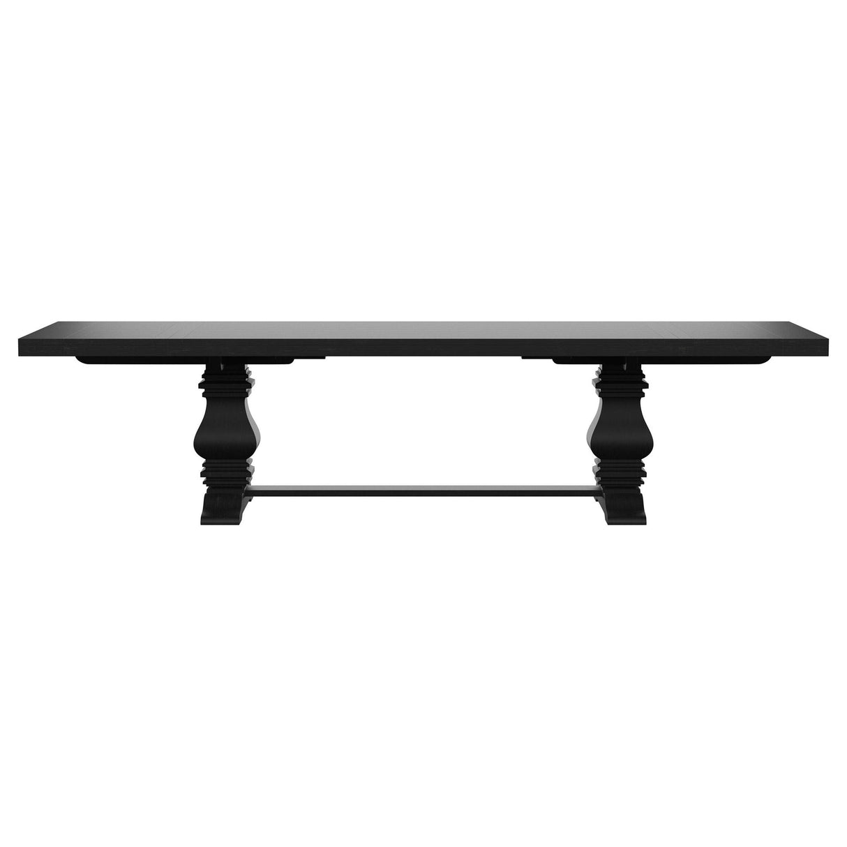 Extension Dining Table Set With Expandable Table With Upholstered Wingback Chairs