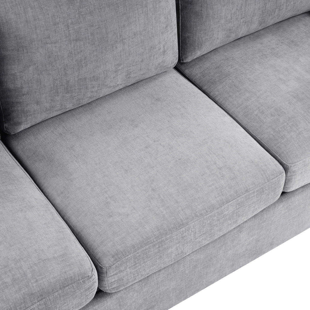 Modern 3 Seater Sofa With Curved Backrest