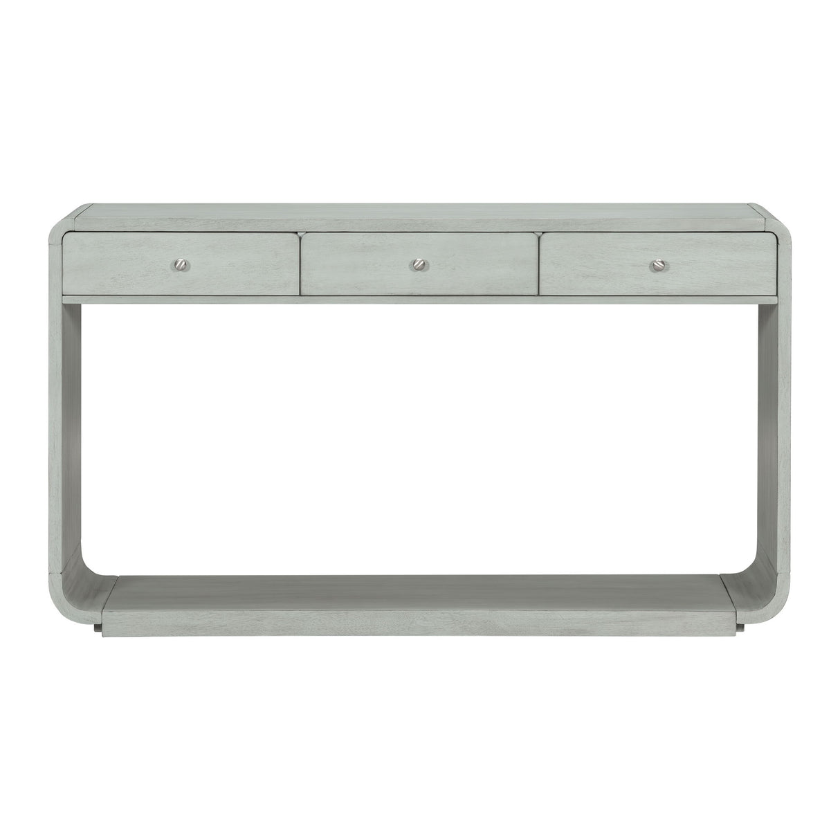 Console Table With 3 Drawers And Display Shelf