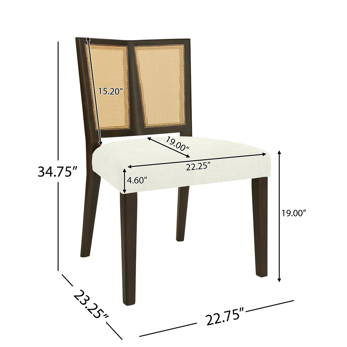 Rattan Dining Chair Without Arms (Set of 2) - Best Buy Furniture
