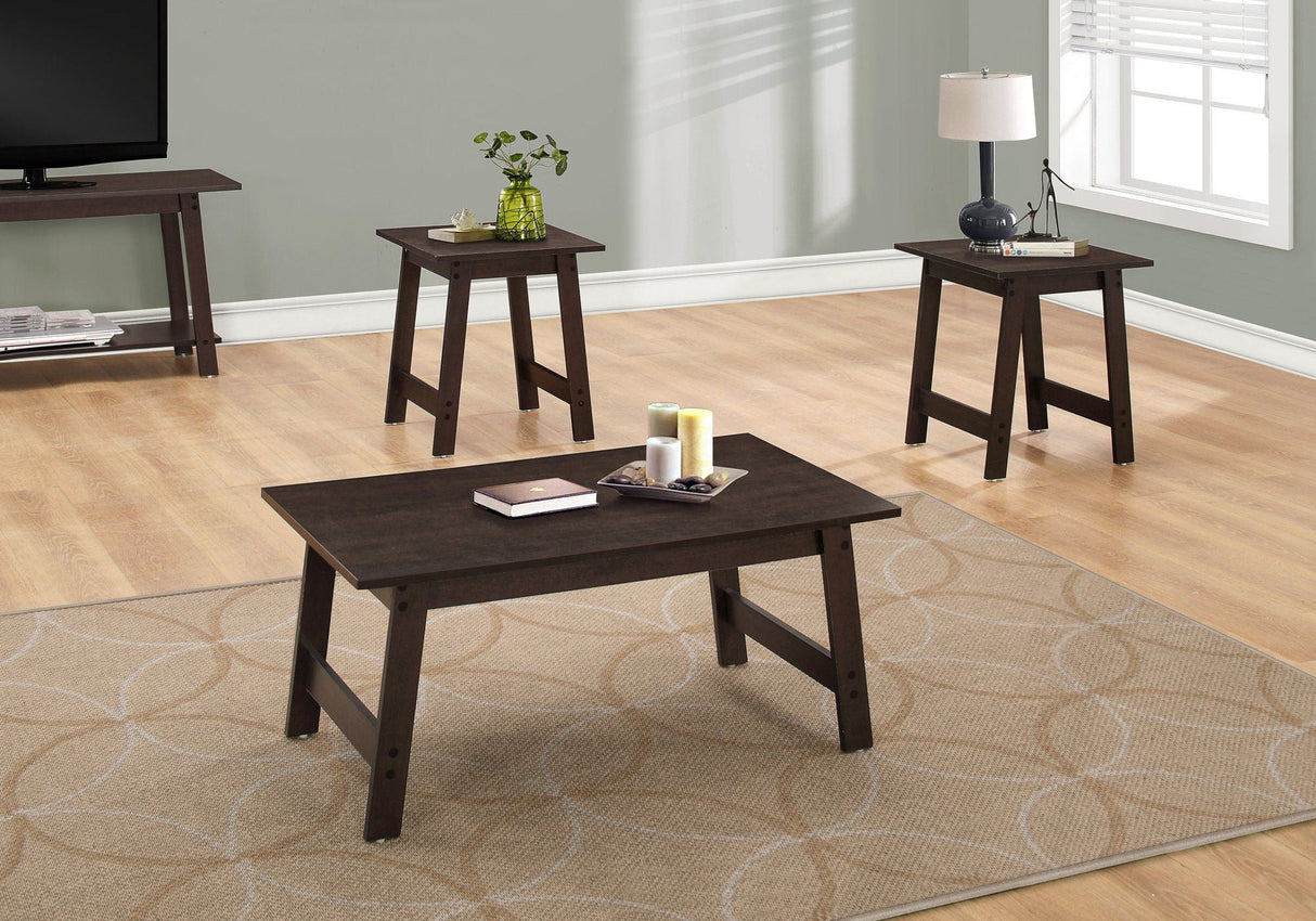 Table Set, Coffee, End, Side, Accent, Living Room Transitional (Set of 3) - Best Buy Furniture