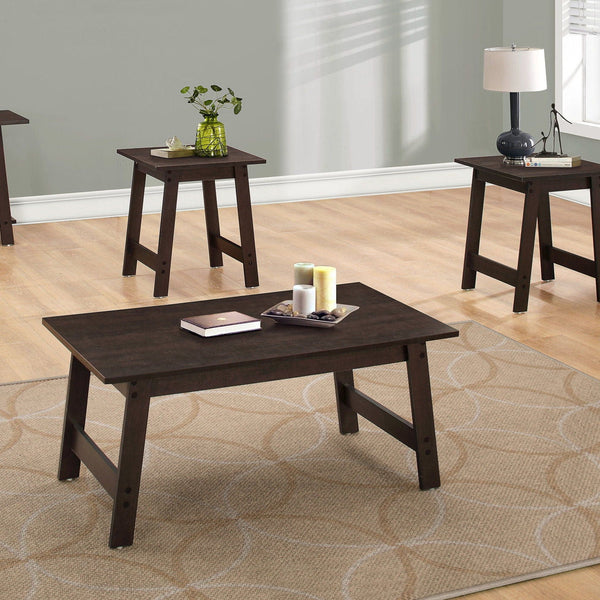 Table Set, Coffee, End, Side, Accent, Living Room Transitional (Set of 3) - Best Buy Furniture